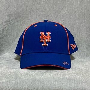 New Era MLB Blue Orange New York Mets Fitted Cap Size 7 3/8 - 58.7 cm